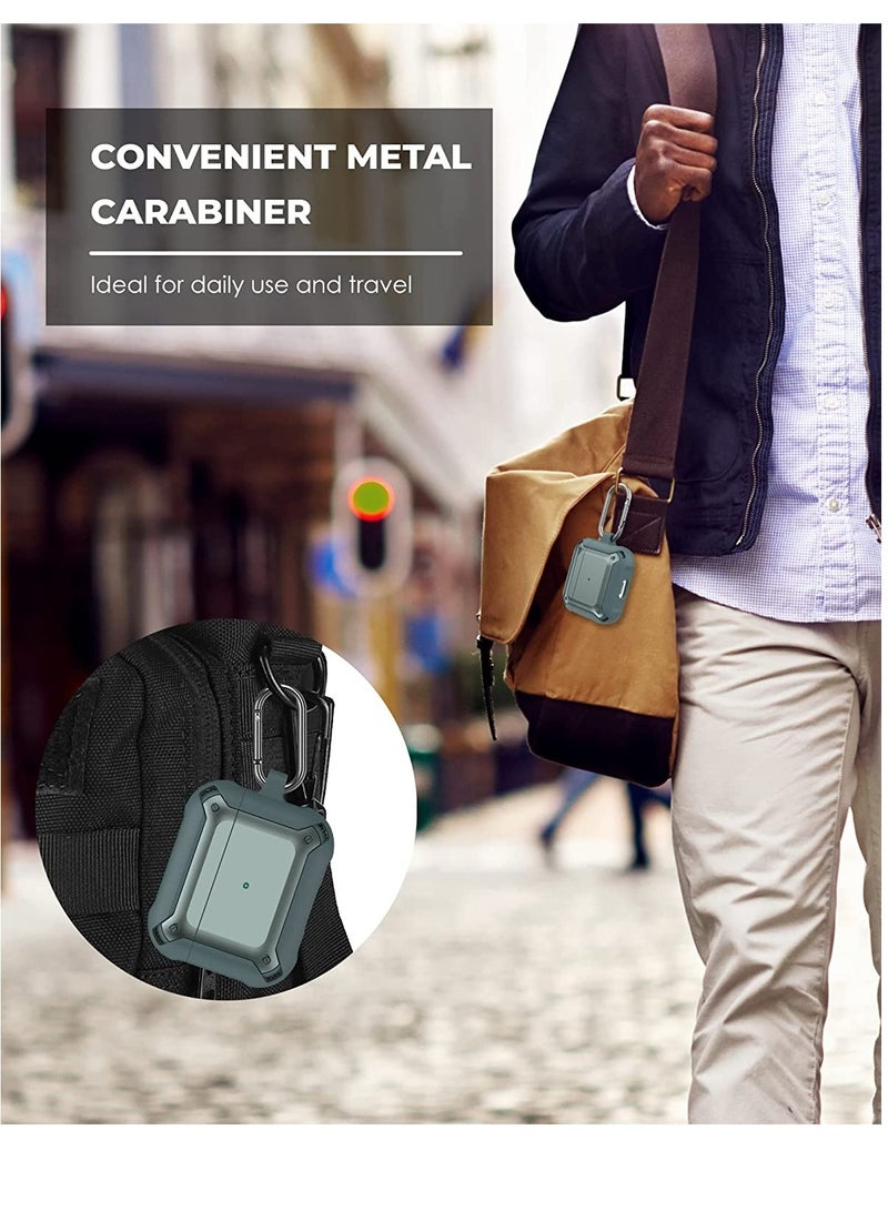 AirPods Pro Case Cover with Keychain Full Protective Shockproof Soft TPU Accessories Skin Compatible for Apple Airpods Pro Case for Women Men Girls Boys Front LED Visible - Image 4