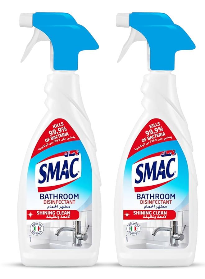 Smac Bathroom Disinfectant 2x650ml - Image 1