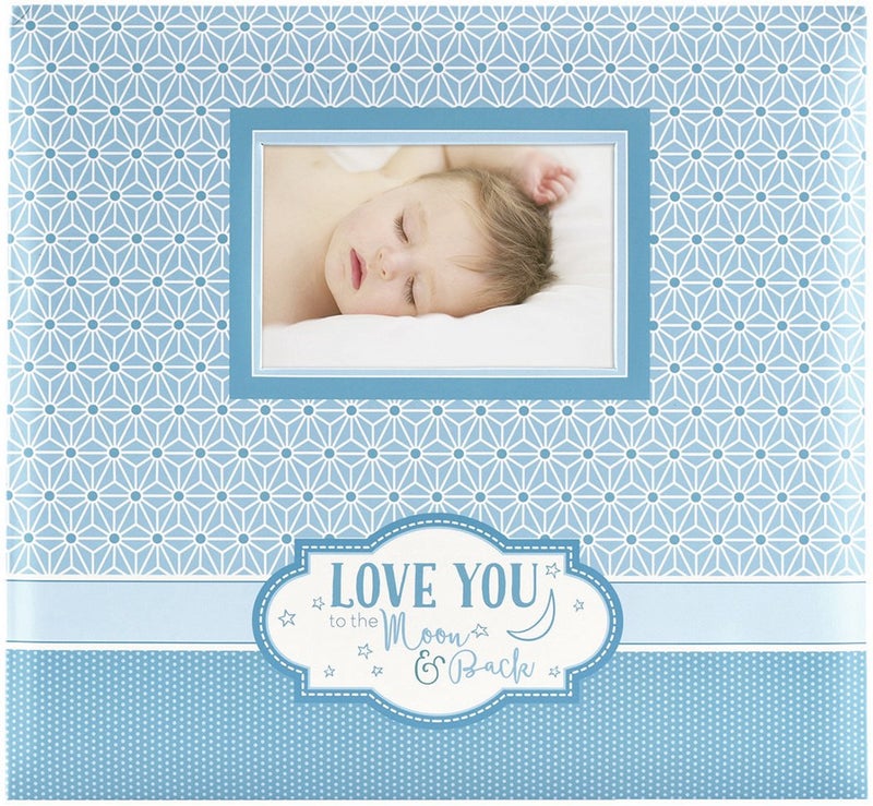 MCS Expandable 10-Page Baby Scrapbook Album with Photo Opening Cover and 12 x 12 Inch Pages, 13.5 x 12.5 Inch, Love You to the Moon and Back - Image 2