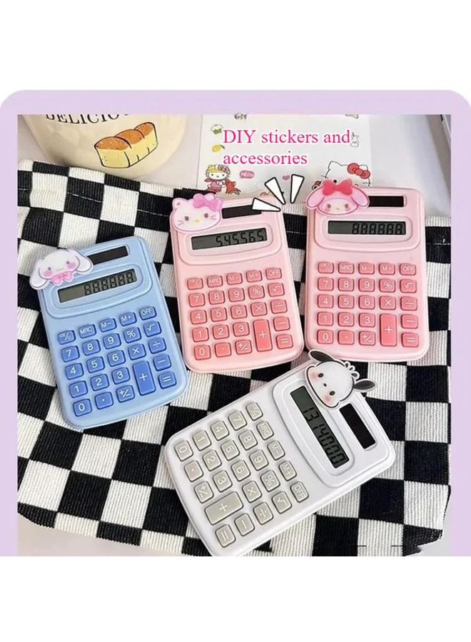 Sanrio Mini Electronic Calculator Pochacco with Kawaii Alien Sticker Portable Office Supplies - Image 5