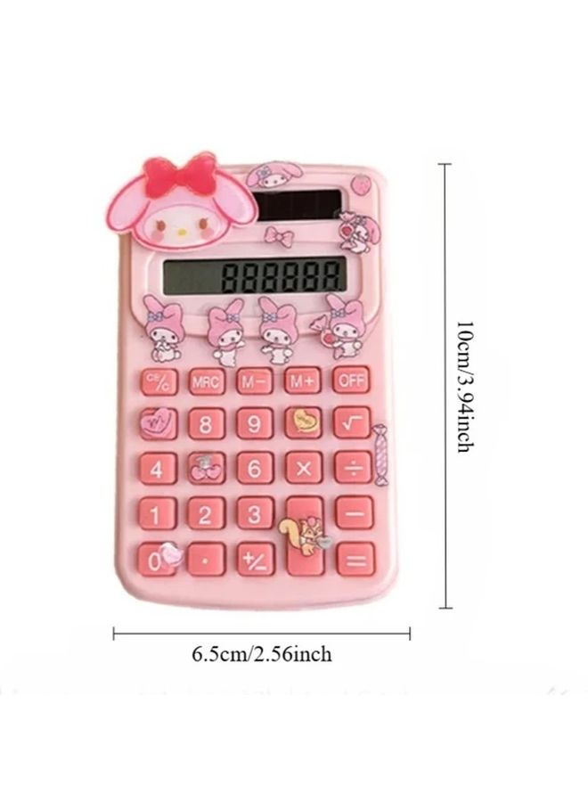Sanrio Mini Electronic Calculator Pochacco with Kawaii Alien Sticker Portable Office Supplies - Image 4