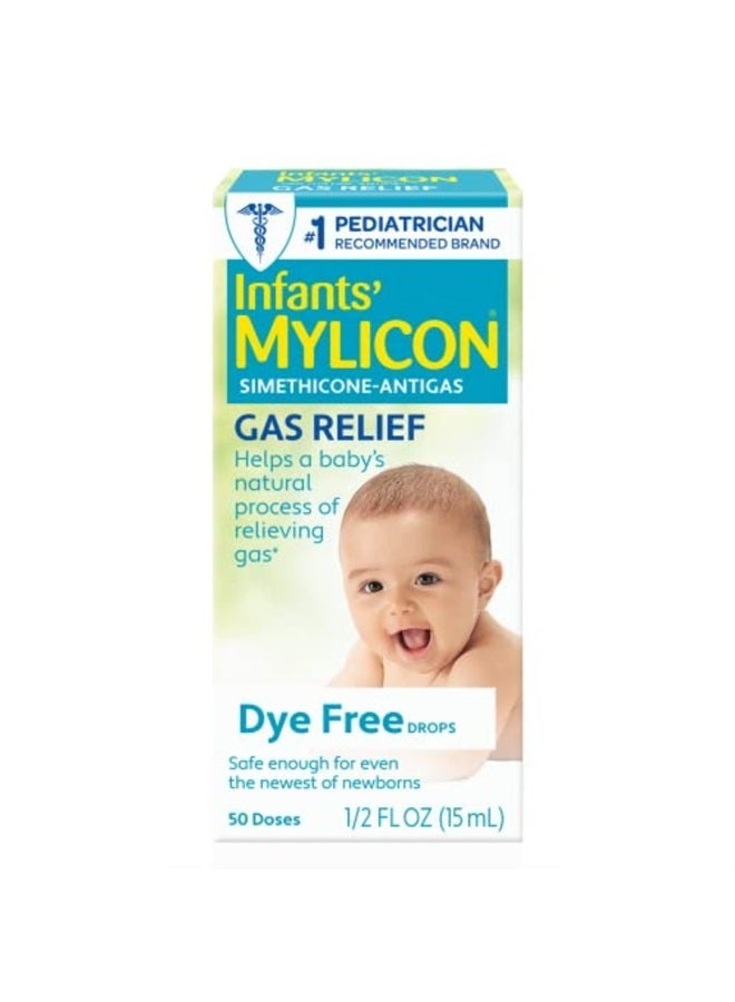 Mylicon Gas Relief Drops for Infants and Babies, Dye Free Formula, 0.5 Fluid Ounce - Image 5