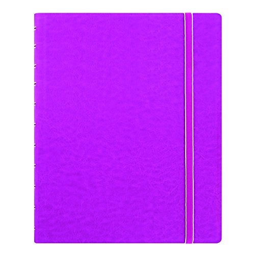 FILOFAX دفتر ملاحظات فيلوفاكس القابل لإعادة التعبئة، 10.8" × 8.5" فوشيا - غلاف أنيق يشبه الجلد مع صفحات قابلة للتحريك - إغلاق مرن، فهرس، جيب وعلامة صفحة (B115105U)، حجم رسالة - Image 1
