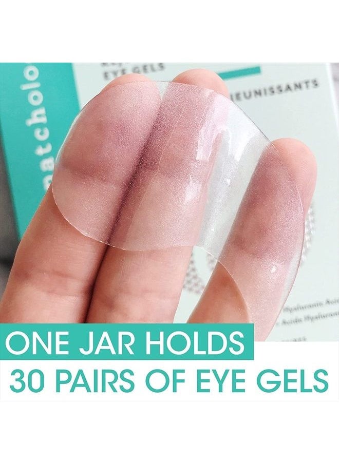 Patchology Rejuvenating Under Eye Gels - Hydrating Eye Mask w/Caffeine, Hydrolyzed Collagen & Centella Asiatica- Under Eye Patches For Dark Circles - Minimize Puffiness & Wrinkle Reducer - 30 ​Pairs  - Image 4