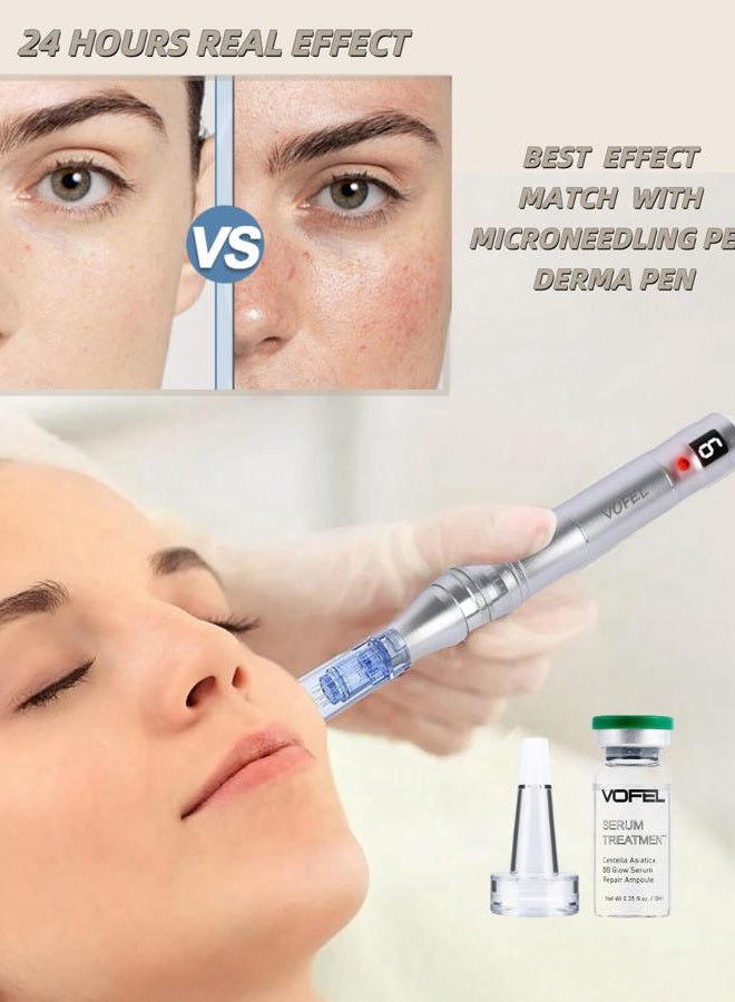 VOFEL Centella Asiatica Serum for Face with Hyaluronic Acid Repair and Centella Serum for Face Moisturizer 0.35 oz 4 Vials (4pc repair kit) - Image 3