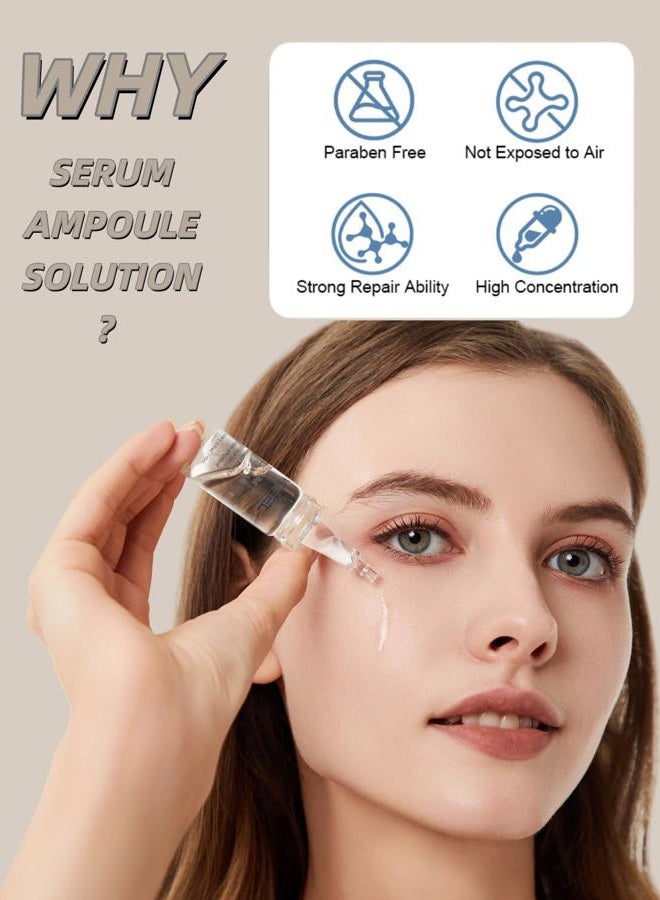 VOFEL Centella Asiatica Serum for Face with Hyaluronic Acid Repair and Centella Serum for Face Moisturizer 0.35 oz 4 Vials (4pc repair kit) - Image 2