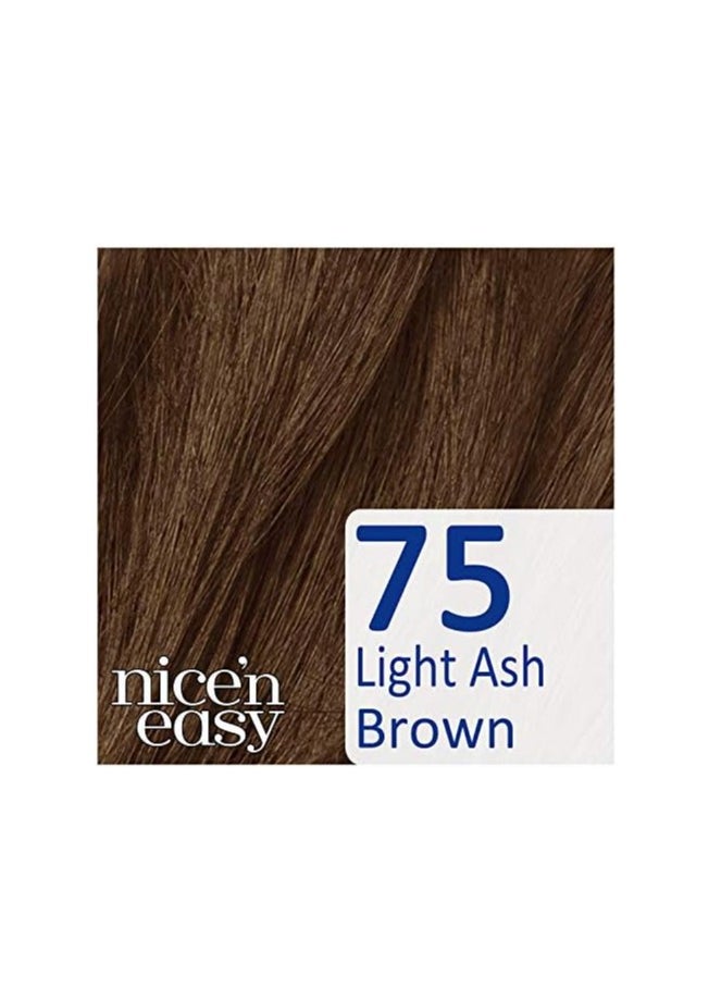 CLAIROL - Nice n Easy No Ammonia Hair Dye 75 Light Ash Brown 1 Count - Image 1