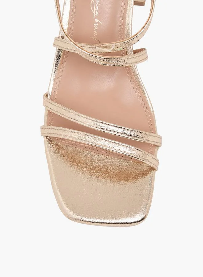 Xti GOLD Women Block Heel Sandals for Women | Best Price UAE