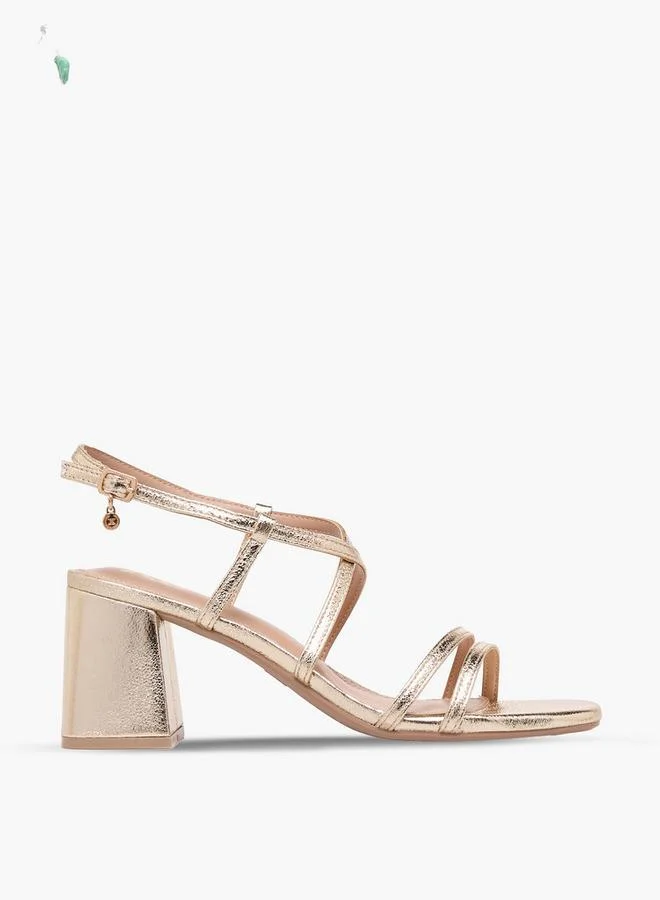 Xti GOLD Women Block Heel Sandals for Women | Best Price UAE