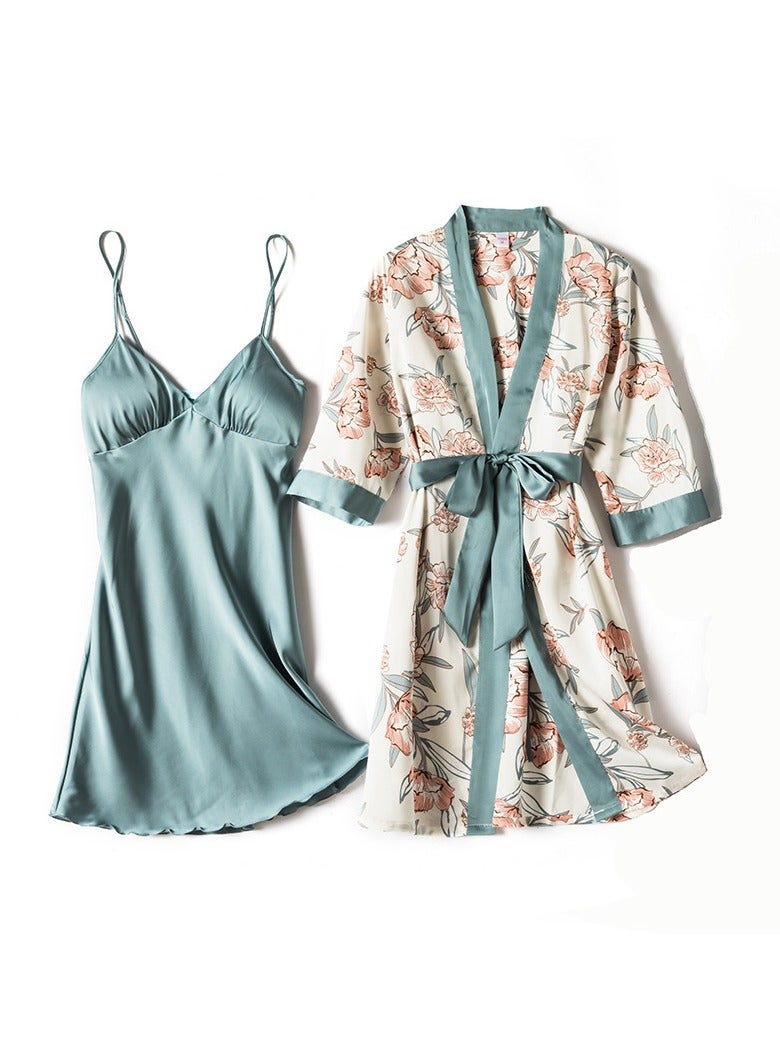 Two-Piece Nightgown And Nightgown Set