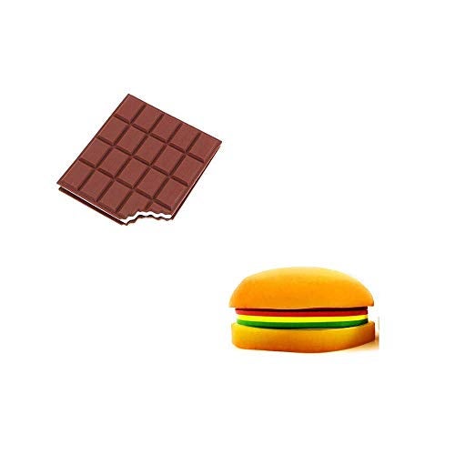 PANCIKAA Combo Chocolate Diary & Burger Diary Shape Memo Pads for Writing Memos, Notes & Sticky Notes - Image 1