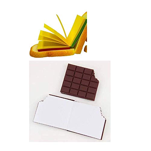 PANCIKAA Combo Chocolate Diary & Burger Diary Shape Memo Pads for Writing Memos, Notes & Sticky Notes - Image 4