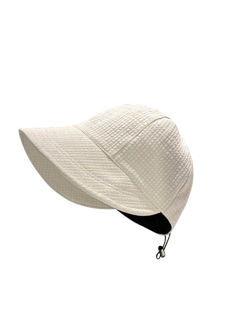 SYOSI Women's Fisherman's Caps, UPF 50+ Outdoor UV-Protection-Foldable Sun,Teens Girls Wide Brim Summer Casual Sun Hat, Fishing Hat (Beige, C: 22-23.6inch,  H: 6.6 inch, L: 2.7 inch) - Image 1