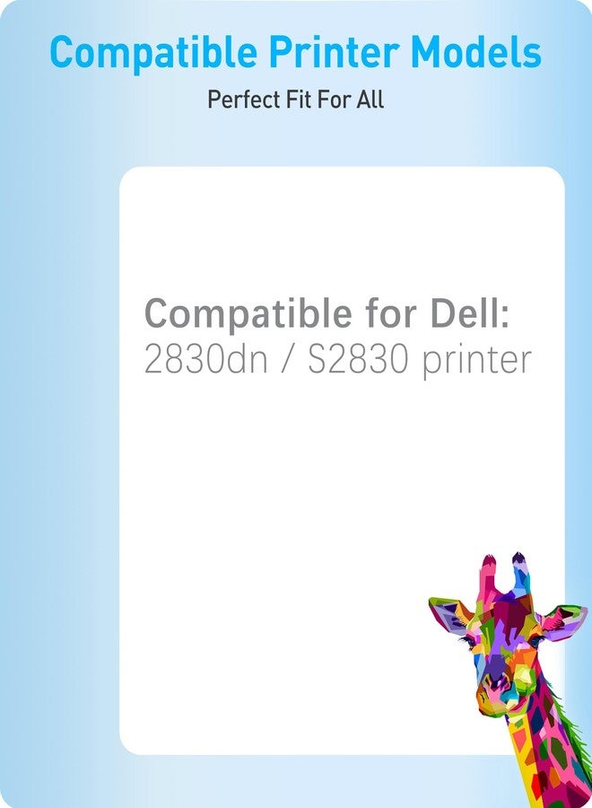 خرطوشة حبر ليزر سوداء متوافقة من MasaiMara S2830 (Ggctw) عالية الإنتاجية، بديلة لطابعات Dell من سلسلة Smart (إنتاجية 8500 صفحة) S2830 S2830dn 2830 dn 2830dn - Image 4