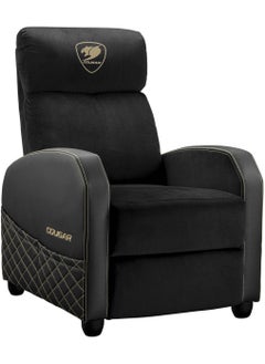 Cougar Cougar Ranger Elite Gold Gaming Recliner Sofa – Black & Gold, Breathable Velvet, Adjustable Backrest & Footrest, Side Pocket Storage, Supports up to 135kg | 3MRAEGLB.0001  - Image 1