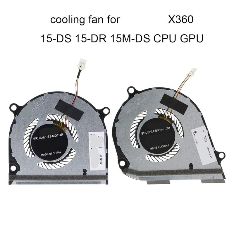 GPU Fan L53542 Cooling Fan Compatible For HP Envy X360 15 DS DR 15M DR DS0011 TPN W142 gpu fan l53542 - Image 3