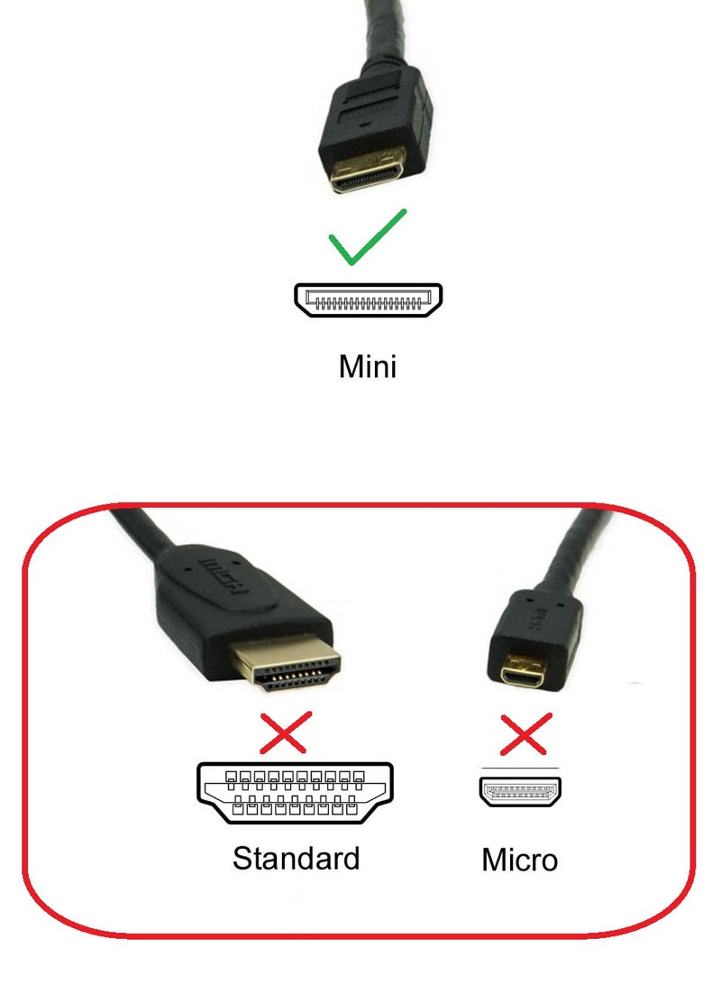 FUJISHKA Mini HDMI to VGA Converter – Male to Female Video Adapter Cable, 1080p, Compatible with PC/TV/HDTV, 25cm, Black - Image 3