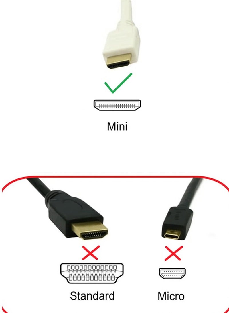 FUJISHKA Mini HDMI to VGA Converter – Male to Female Video Adapter Cable, 1080p, Compatible with PC/TV/HDTV, 25cm, white - Image 3