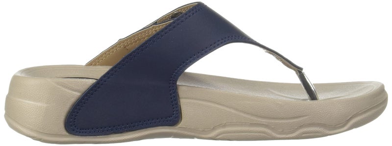 WELCOME Women's Blue Leather Flip-Flops-7 UK (Invalid Data), HF-13 - Image 4