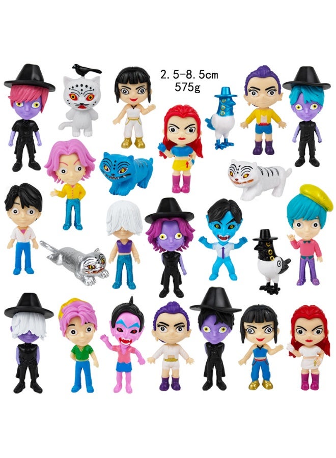 Y&D 24  Pcs kpop hunters Action Figure Toys For Fans  Series Figures Model Birthday Cake Toppers