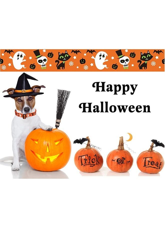 Mihqy طوق الكلب للهالوين - نمط اليقطين والخفاش والشبح - قابل للتعديل للكلاب الصغيرة والمتوسطة والكبيرة (الهالوين، XS) - Image 5