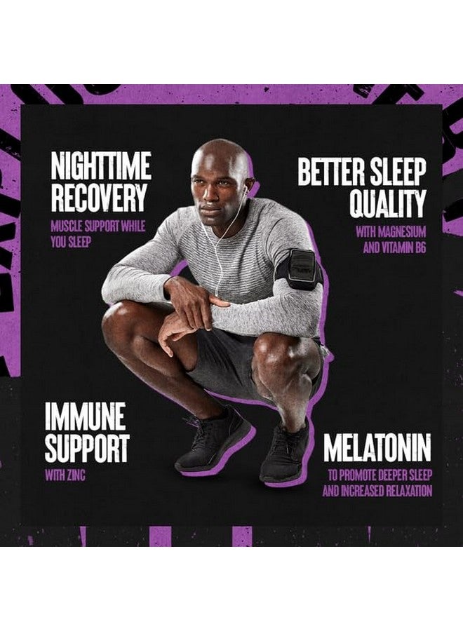 انيمال Animal PM - مُساعد على النوم للبالغين، مُحسِّن للاسترخاء غير مُسبِّب للإدمان، ومُحسِّن للمزاج، مع الميلاتونين، وL-Theanine، وZylaria، والزنك، والمغنيسيوم، وفيتامين B6، وGABA + AKG، مُكمِّل غذائي مُكمِّل، 30 قطعة - Image 1