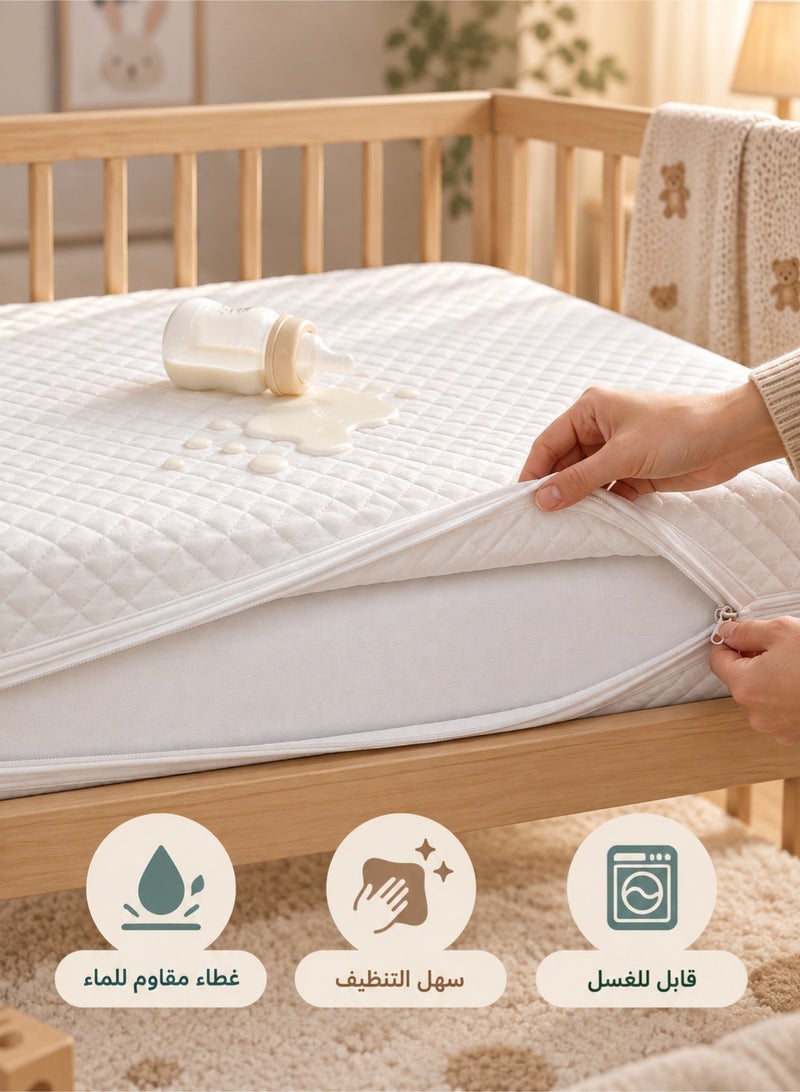 hibobi Crib Mattress & Toddler Mattress 120×60×10 cm, Non-Toxic Baby Mattress with Breathable Knitted Cover, Quiet Durable Foam Core, Strong Support, Dual Zipper Washable Cover, for Babies & Toddlers - Image 4