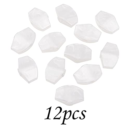 Yootones 12Pcs Yootones Guitar Tuner Machine Head Buttons Tuning Key Square Buttons Compatible with Guitar Accessories (White Pearl) - Image 2