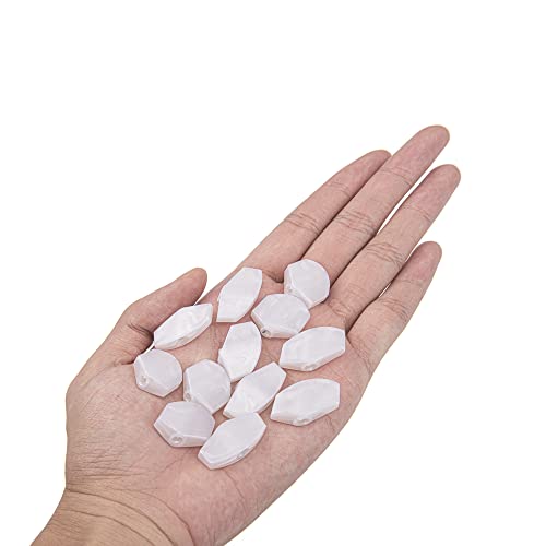 Yootones 12Pcs Yootones Guitar Tuner Machine Head Buttons Tuning Key Square Buttons Compatible with Guitar Accessories (White Pearl) - Image 5