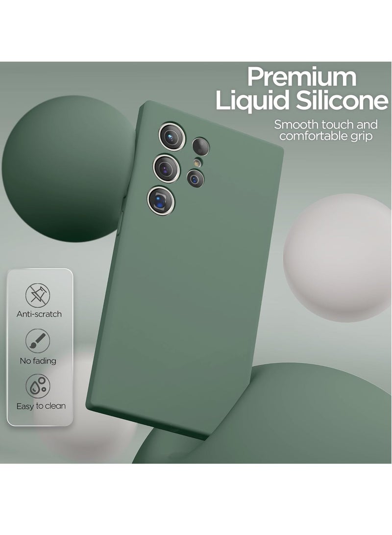 BORTONY Samsung S25 Ultra Case Liquid Silicone Case with Galaxy S25 Ultra Screen Protector Slim Fit Camera Protection Shockproof Phone Case Cover for Galaxy S25 Ultra 6.8 inch - Image 4