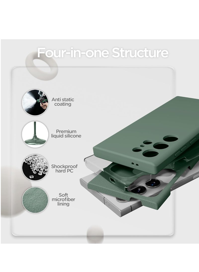 BORTONY Samsung S25 Ultra Case Liquid Silicone Case with Galaxy S25 Ultra Screen Protector Slim Fit Camera Protection Shockproof Phone Case Cover for Galaxy S25 Ultra 6.8 inch - Image 5