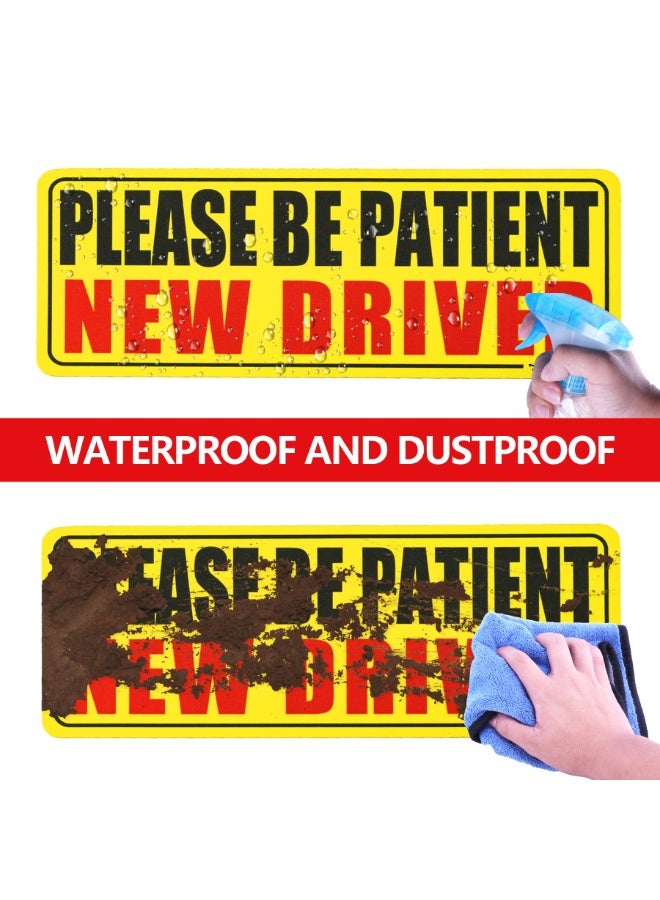 جديد السائق المغناطيس للسيارة, يرجى أن تكون مريض طالب السائق, 3PCs جديد السائق المغناطيس السلامة تحذير المغناطيسي عاكس مبتدئ السائق مضاد الملصق,السيارة الاكسسوارات الخارجية - Image 3