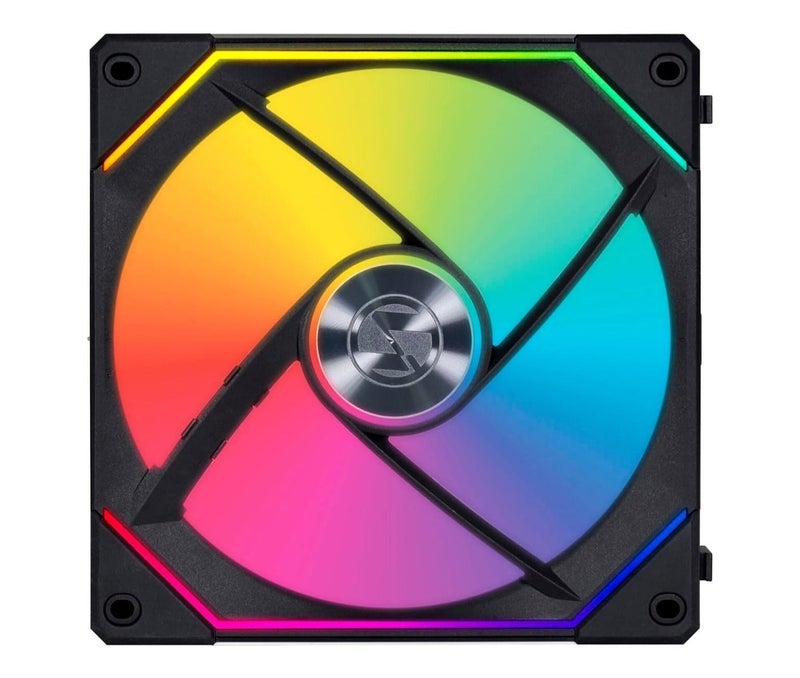 LIAN LI UNI FAN SL Infinity 140mm ARGB PWM Case Fan – Infinity Mirror Design, High Airflow & Static Pressure, Fluid Dynamic Bearing, Daisy-Chain Connectable, Software & Wireless RGB Control, Ultra-Quiet, Radiator & PC Case Cooling, Black | UF-SLIN140-1B - Image 4