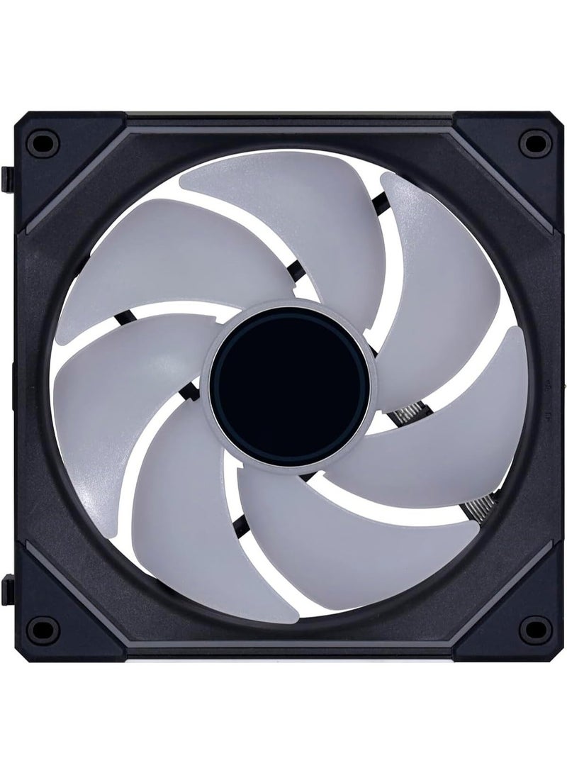 LIAN LI UNI FAN SL Infinity 140mm ARGB PWM Case Fan – Infinity Mirror Design, High Airflow & Static Pressure, Fluid Dynamic Bearing, Daisy-Chain Connectable, Software & Wireless RGB Control, Ultra-Quiet, Radiator & PC Case Cooling, Black | UF-SLIN140-1B - Image 5
