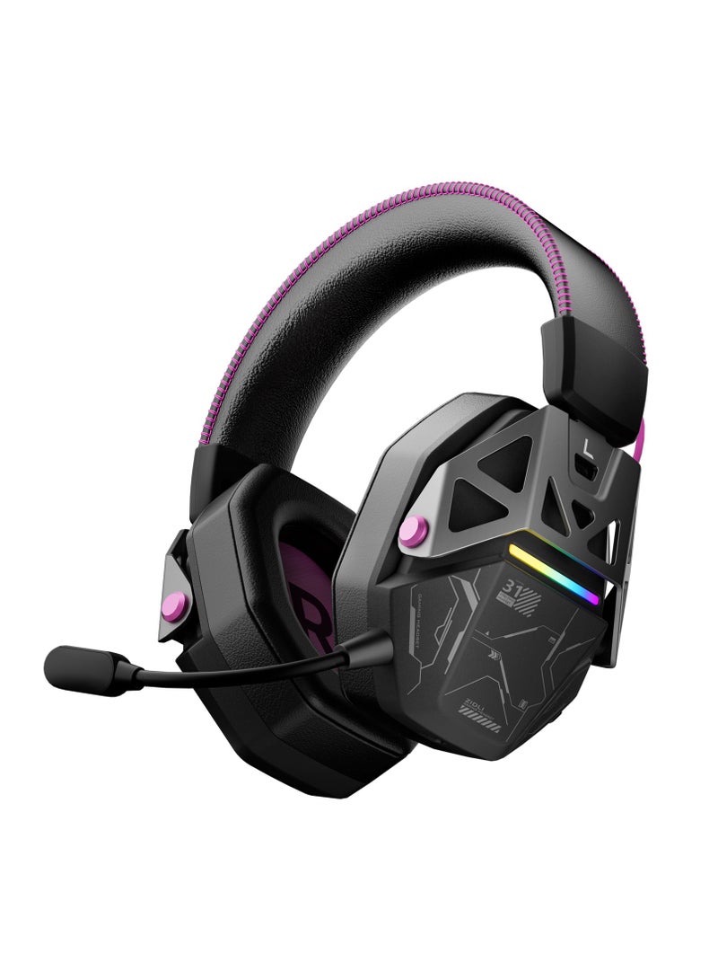 ZIDLI BOREAS V2 Wireless Gaming Headset | 50mm Drivers/Dual Connectivity/Black & White | 20H Battery + USB-C Wired | Low Latency & Crystal Mic - Image 1