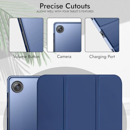 Robustrion Cover for Samsung Galaxy Tab A11 Plus Cover Case 11 inch, Flip Cover Case for Samsung Galaxy Tab A11 Plus Cover/Tab A11+ Tablet Cover with Translucent Back - Navy - Image 5