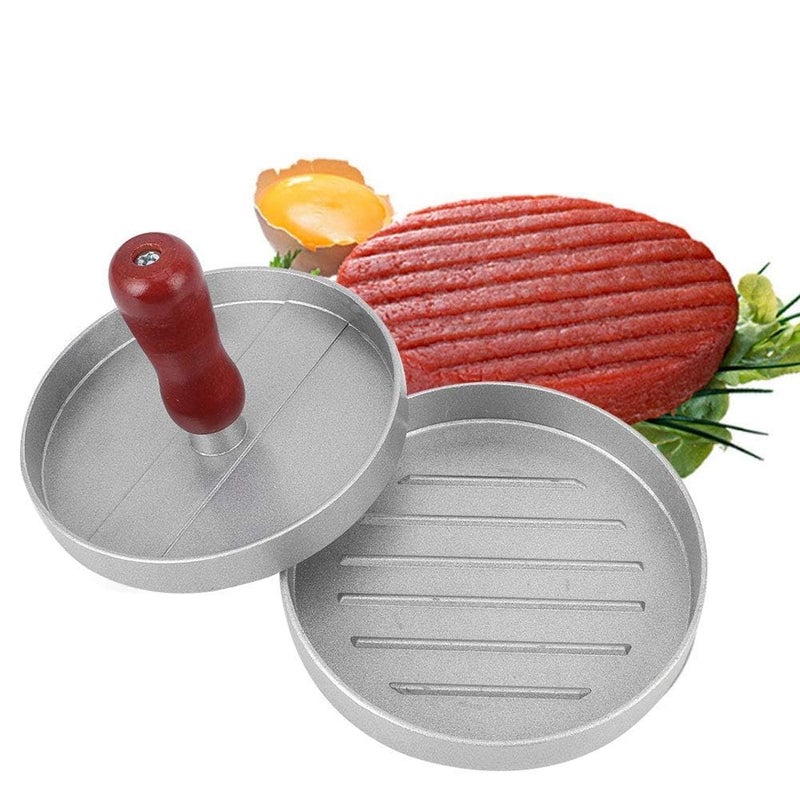 AJUS Ajus Burger Press Hamburger Press Patty Maker 47 inches NonStick Aluminum Burger Press Patty Maker Mold for Barbecue Grill Stuffed Cheeseburger Burger Stuffer  - Image 2
