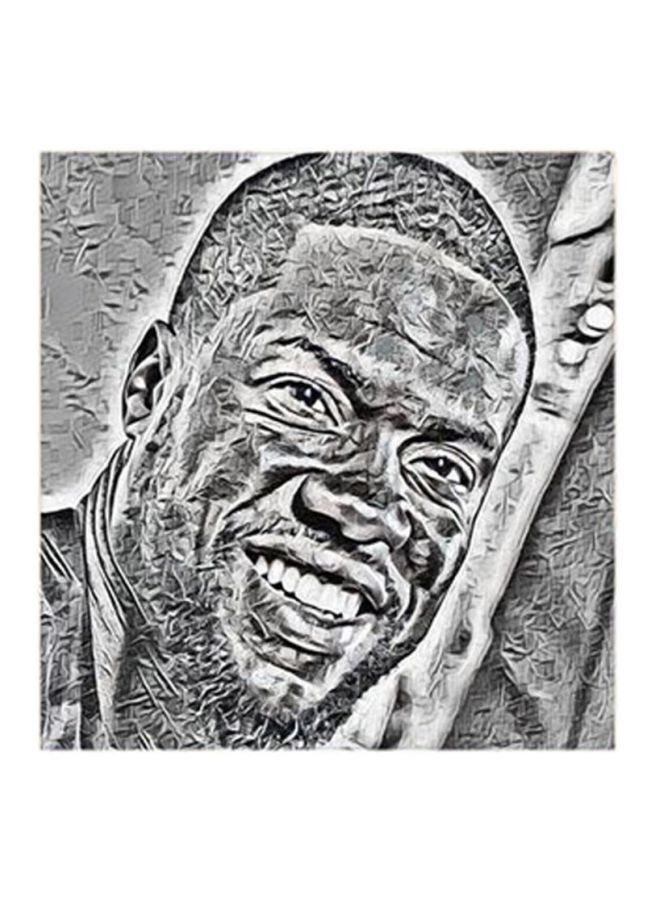RYN Kevin Hart MDF Wall Art Grey 30x30centimeter - Image 2