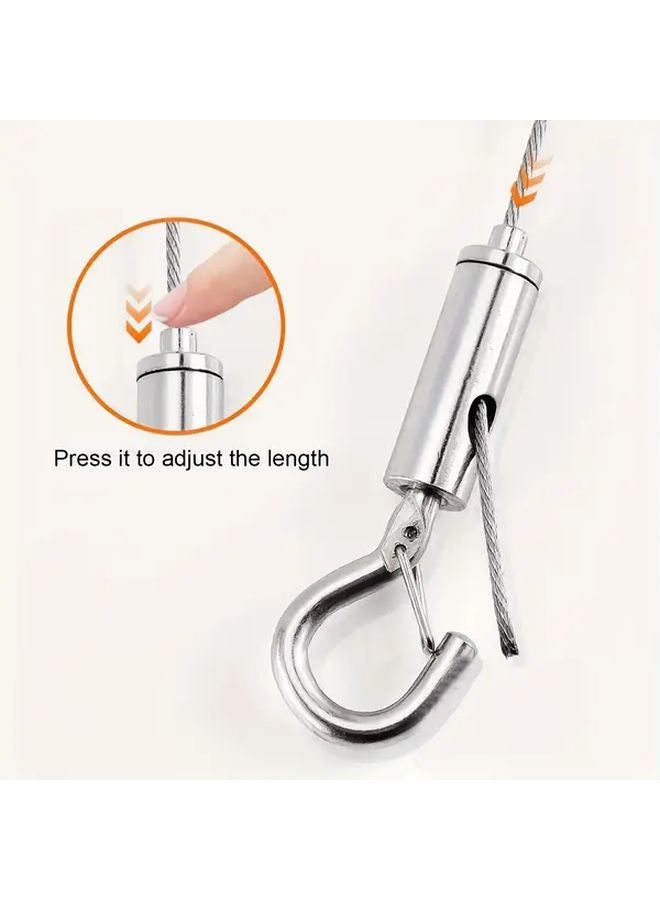 Heavy Duty Stainless Steel Wire Rope PVC Coating Adjustable Length 39 37 Inch - Image 3