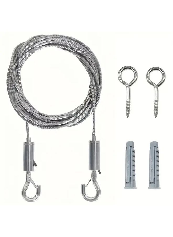 Heavy Duty Stainless Steel Wire Rope PVC Coating Adjustable Length 39 37 Inch - Image 2