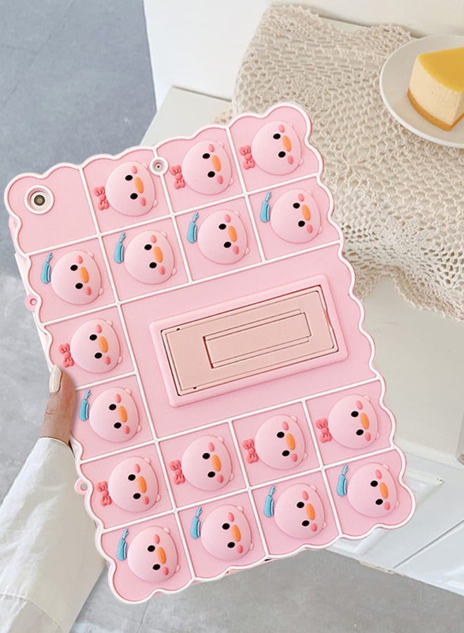 GROIC Push Pop Bubble Silicone Cute Case Compatible with iPad Air 10.9 inch, iPad Pro 11 Inch, Anti-Stress Shockproof Case with Lanyard & Kickstand  - Image 4