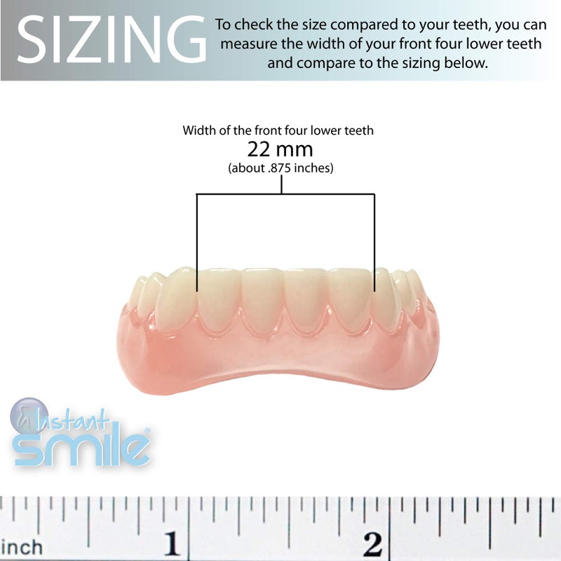 Instant Smile Professional Cosmetic Lower Teeth - New from Hand crafted detail, custom fit at home! - Image 5