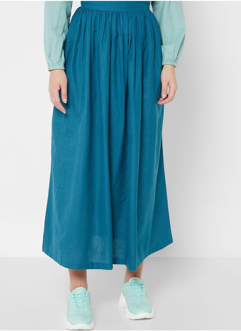 Khizana - Wide Waistband Detail High Waist Skirt - Image 1