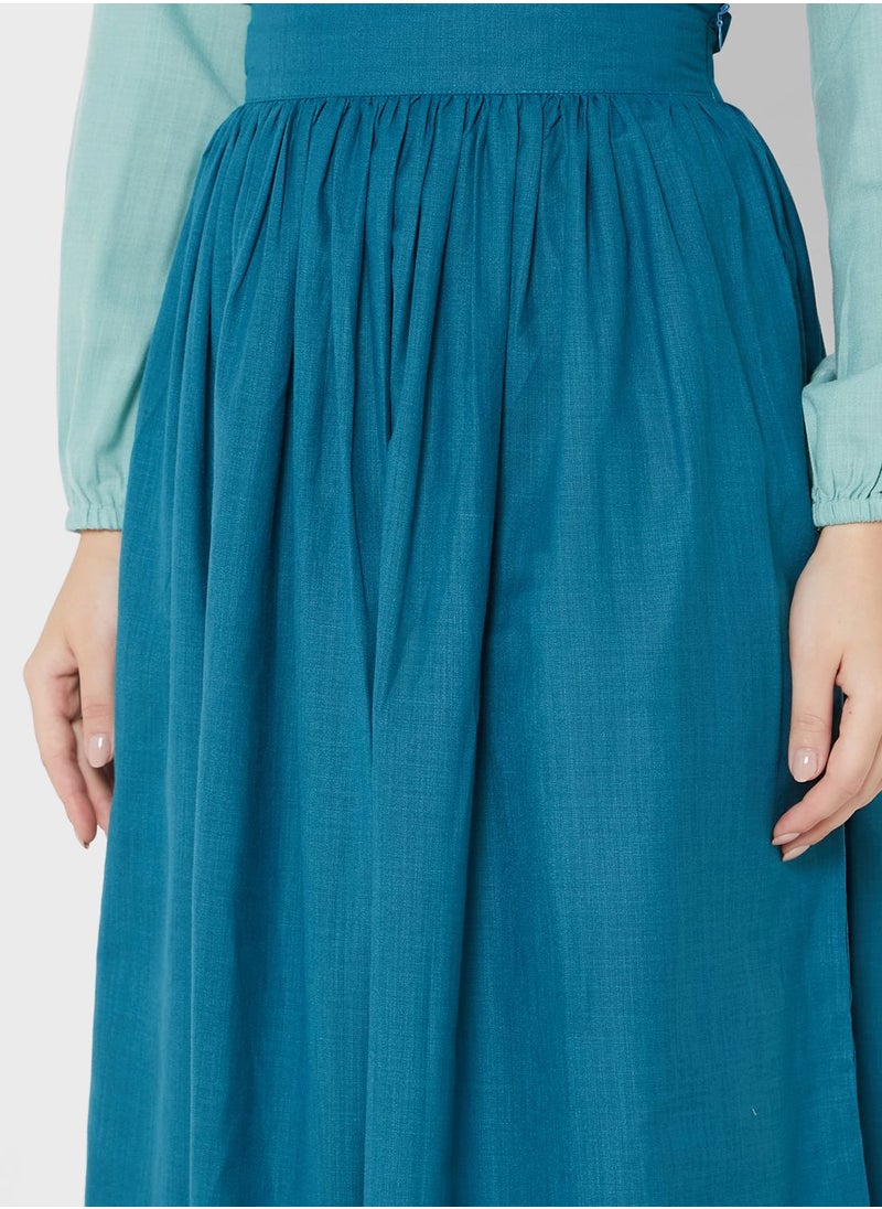 Khizana - Wide Waistband Detail High Waist Skirt - Image 1