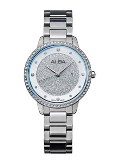 Alba ALBA series elegant classic new exquisite waterproof simple temperament quartz movement stainless steel strap Japanese and Korean watch women's watch silver dial AH7W31X1  - Image 1