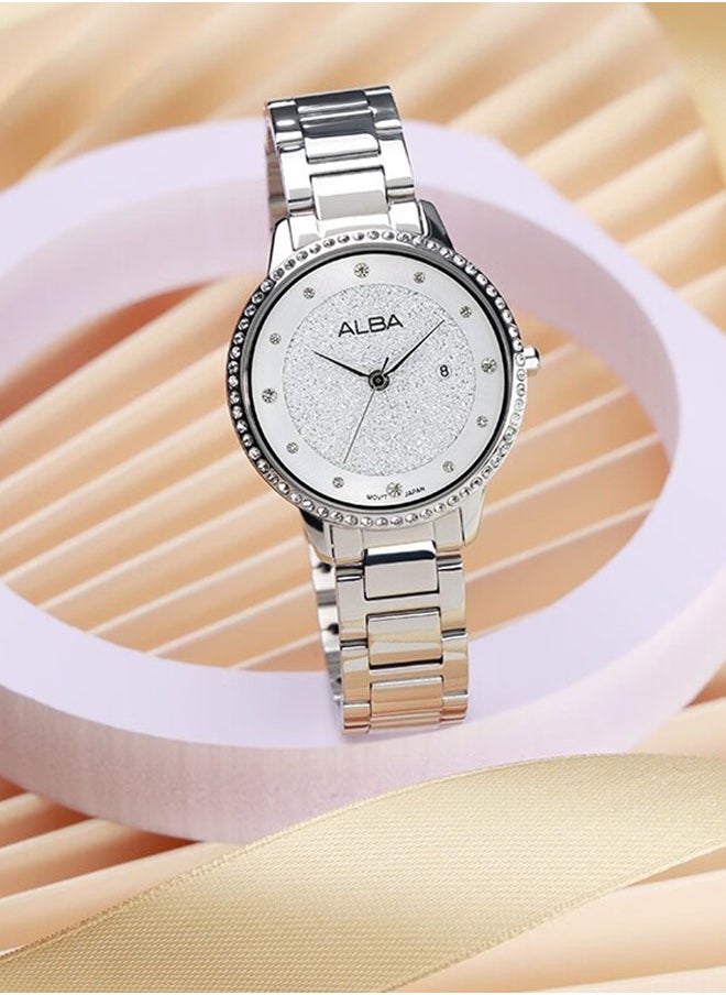 ALBA series elegant classic new exquisite waterproof simple temperament quartz movement stainless steel strap Japanese and Korean watch women's watch silver dial AH7W31X1 - pzsku/ZD318D47BEFEC634428F0Z/45/_/1729060795/f3d5cbdf-5b9f-4373-aa37-eaff8005a837