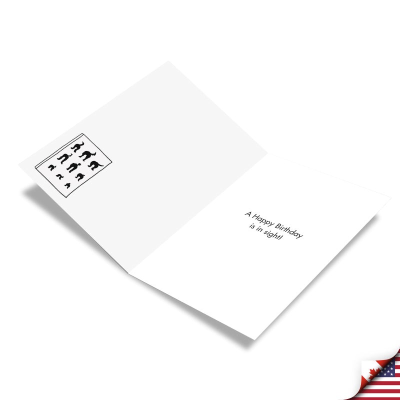 NobleWorks - 1 Funny Pet Birthday Card - For Men, Women Dog Lovers, Animal Puppy Jokes, Bday Notecard for Him, Her - Dog Eye Exam C2435BDG - Image 2