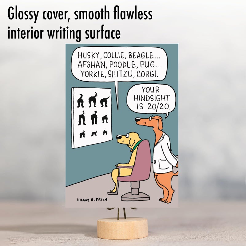 NobleWorks - 1 Funny Pet Birthday Card - For Men, Women Dog Lovers, Animal Puppy Jokes, Bday Notecard for Him, Her - Dog Eye Exam C2435BDG - Image 5