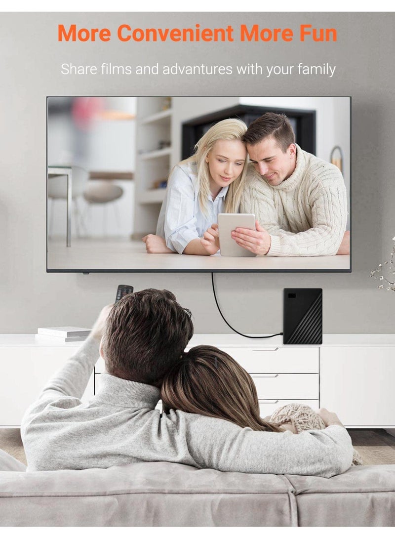 Micro USB 3.0 Cable USB 3.0 A Male to Micro B Cable Nylon Braided External Hard Drive Cable Compatible for Samsung Galaxy S5, Note 3, WD Camera, Hard Drive and More Black - Image 5