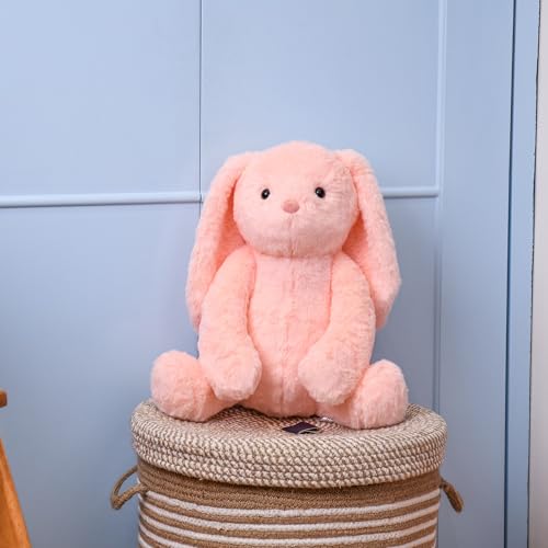 Mirada Cute Peach Bunny Soft Toy for Girls/Kids | Huggable Rabbit with Long Ears | Soft Stuffed Plush Animal | Cute Soft Toys, Baby Toys, Stuffed Animals, Cuddle Toy, Gift Item for Kids - 35cm - Image 5
